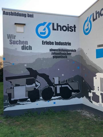 Neues Graffiti wirbt f&uuml;r Ausbildung bei Lhoist